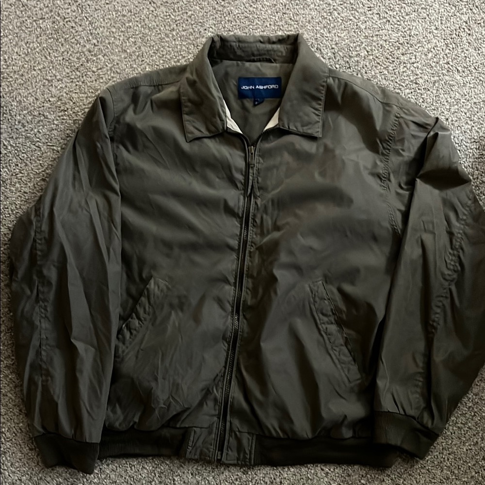 John Ashford Men's Olive Bomber Jacket